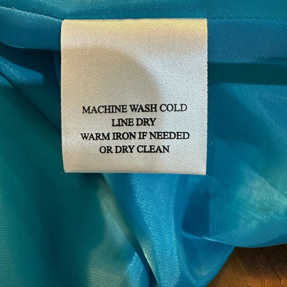Sag Harbor Blazer size 20 has shoulder pads aqua blue‎ sea foam green